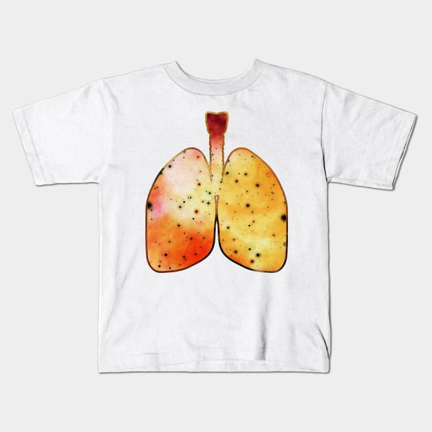 Cystic Fibrosis Shirt | Lung Stars Gift Kids T-Shirt by Gawkclothing